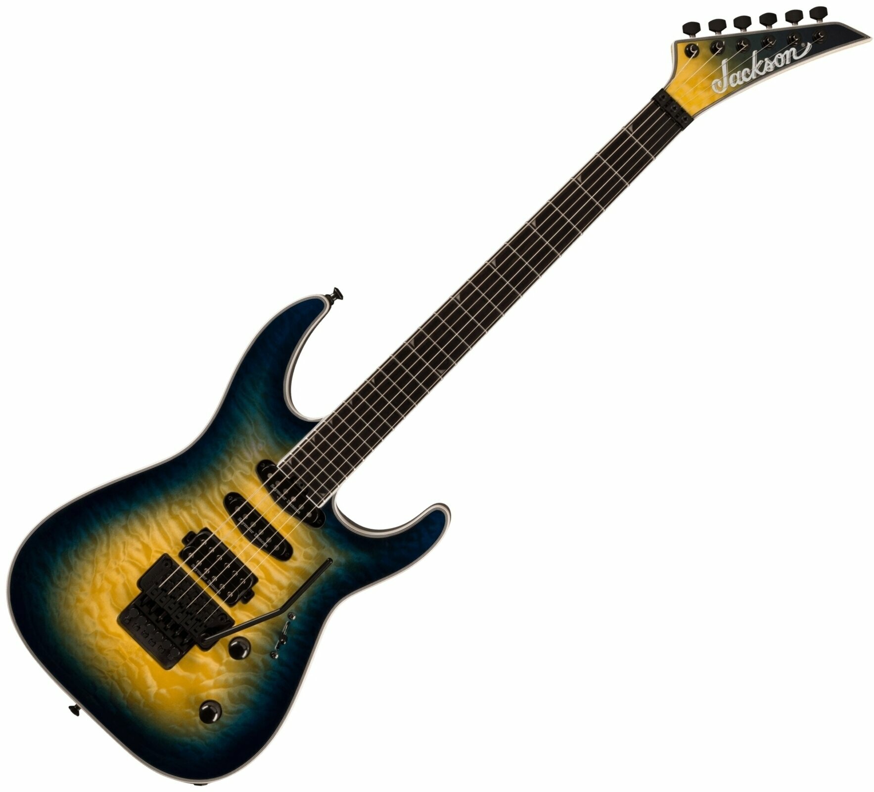 Elektrická kytara Jackson Pro Plus Series Soloist SLA3Q EB Amber Blue Burst