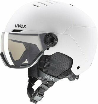 Lyžařská helma UVEX Wanted Visor Pro V White Mat 54-58 cm Lyžařská helma - 1