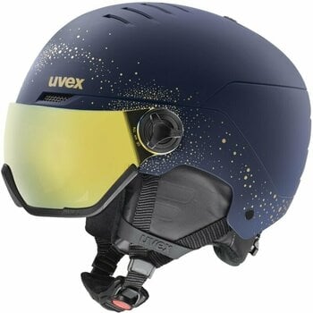 Capacete de esqui UVEX Wanted Visor WE Polar Sparkle/Gold 54-58 cm Capacete de esqui - 1