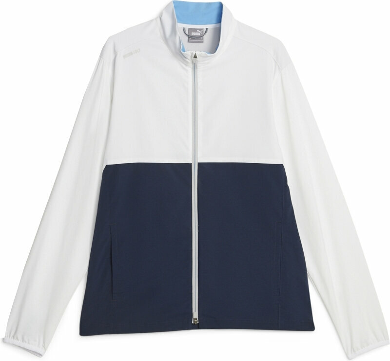 Голф  > Облекло > Връхни дрехи Puma Monterey Wind Jacket White Glow/Navy Blazer XS