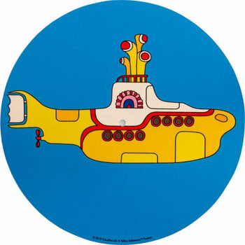 Disque de feutrine Crosley Turntable Slipmat The Beatles Yellow Submarine Bleu - 1