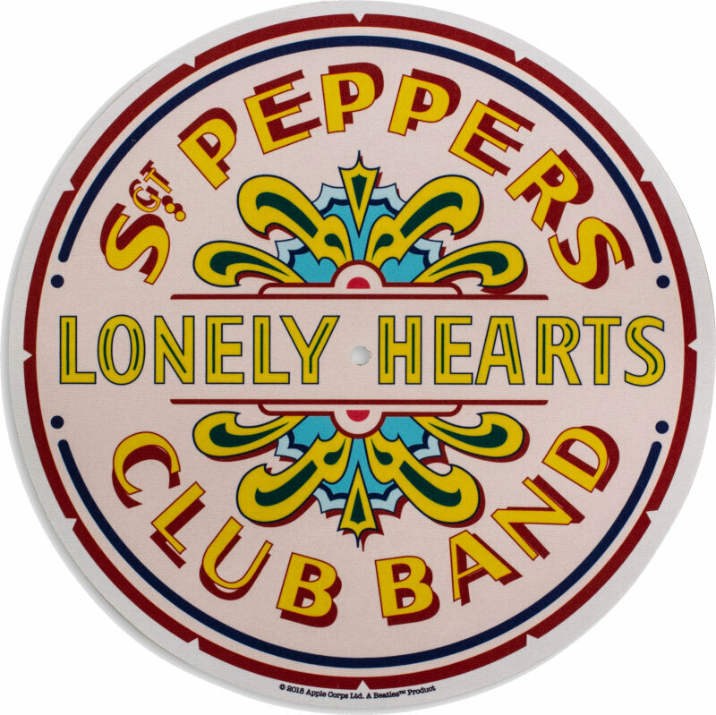 Halkmatta Crosley Turntable Slipmat The Beatles Sgt. Pepper Beige