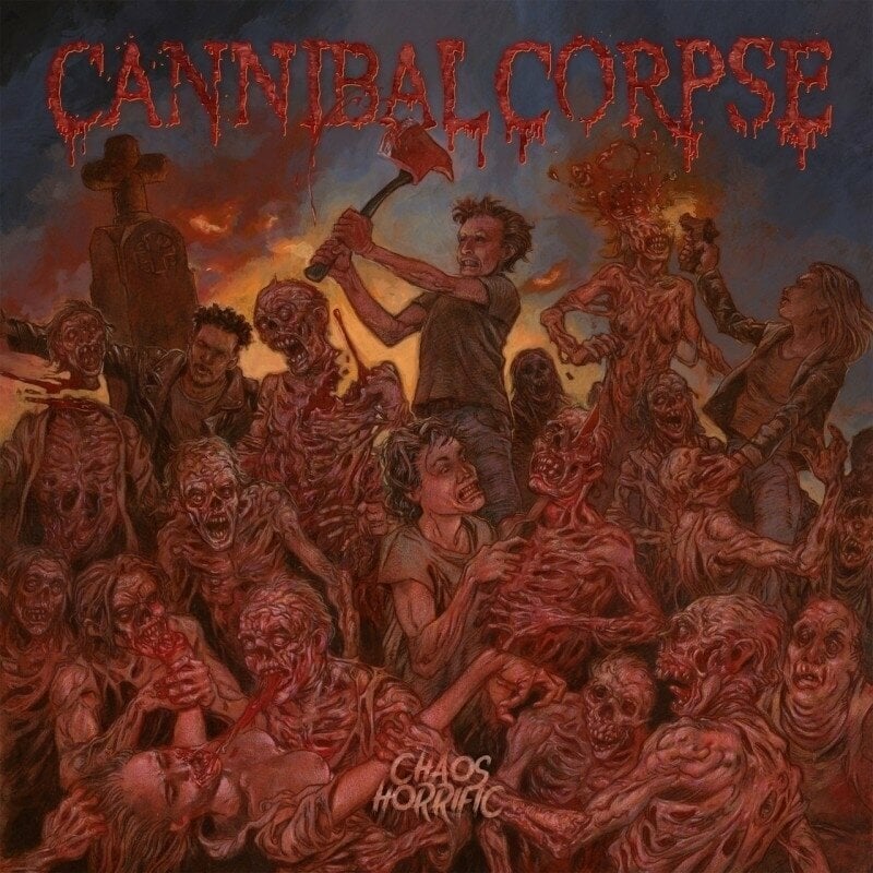 Vinyl Record Cannibal Corpse - Chaos Horrific (Marbled Coloured) (LP)