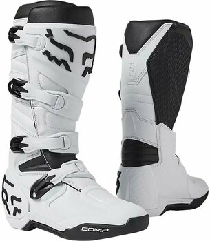 Motorradstiefel FOX Comp Boots White 42,5 Motorradstiefel - 1