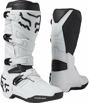 Moottoripyöräsaappaat FOX Comp Boots White 43 Moottoripyöräsaappaat - 1