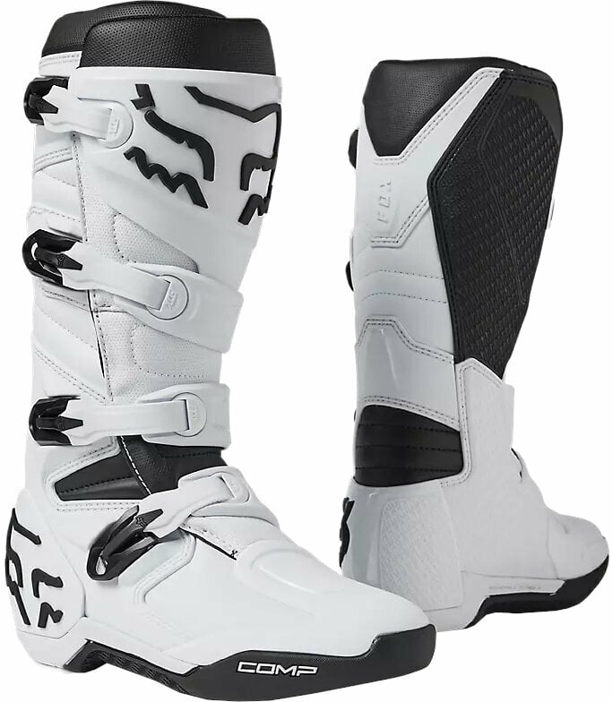 Motorcycle Boots FOX Comp Boots White 44,5 Motorcycle Boots