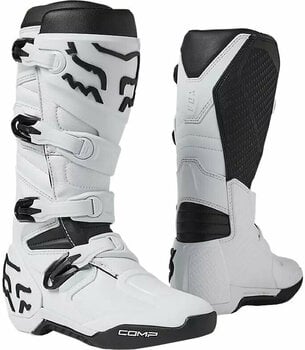 Motorcycle Boots FOX Comp Boots White 44,5 Motorcycle Boots - 1
