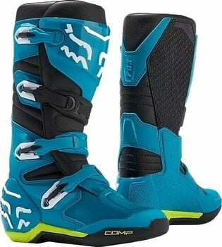 Motorcycle Boots FOX Comp Boots Blue/Yellow 41 Motorcycle Boots - 1