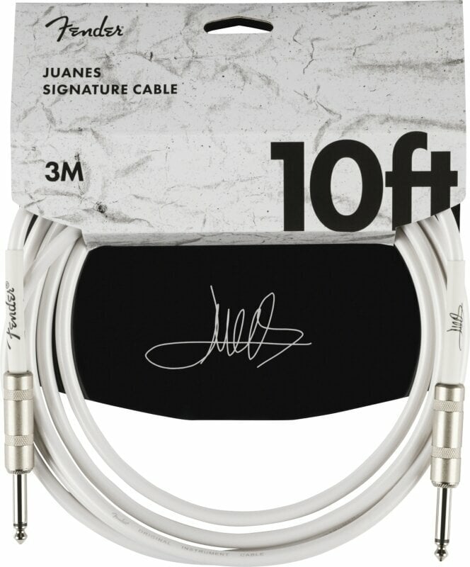 Instrumenttikaapeli Fender Juanes 10' Instrument Cable Valkoinen 3 m Suora-suora