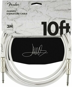 Instrumenttikaapeli Fender Juanes 10' Instrument Cable Valkoinen 3 m Suora-suora - 1