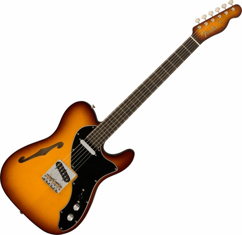 Semi-akoestische gitaar Fender Suona Telecaster Thinline EB Violin Burst