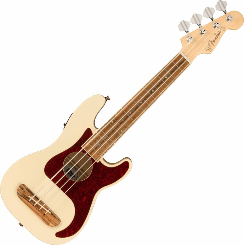 Basové ukulele Fender Fullerton Precision Bass Uke Basové ukulele Olympic White (Pouze rozbaleno)