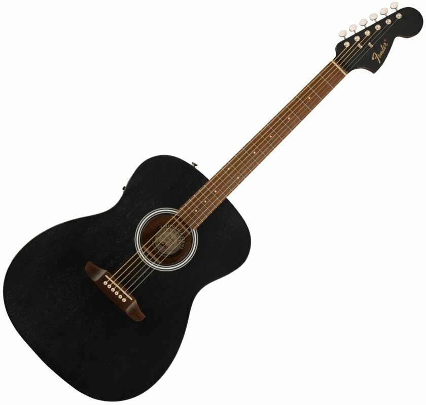 Jumbo elektro-akoestische gitaar Fender Monterey Standard Black