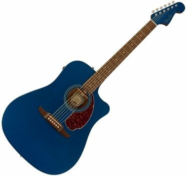 Dreadnought elektro-akoestische gitaar Fender Redondo Player Lake Placid Blue - 1
