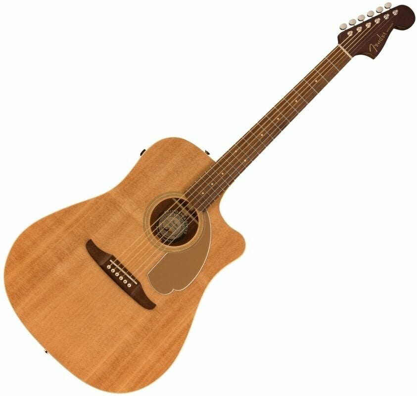Dreadnought elektro-akoestische gitaar Fender Redondo Player Natural