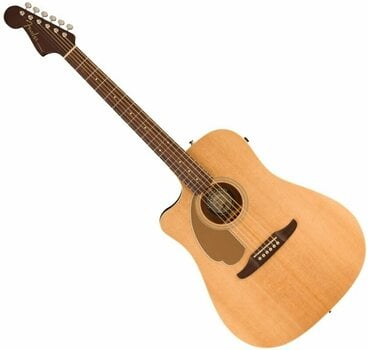 electro-acoustic guitar Fender Redondo Player LH Natural - 1