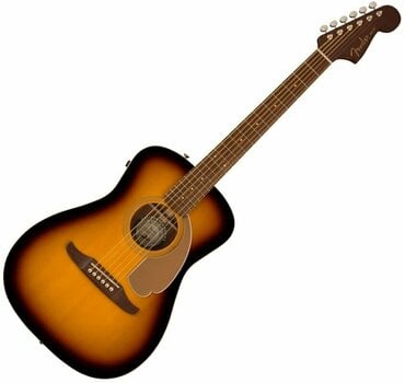 Elektroakustisk gitarr Fender Malibu Player Solbränd - 1