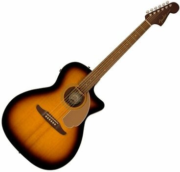 Jumbo elektro-akoestische gitaar Fender Newporter Player Sunburst - 1