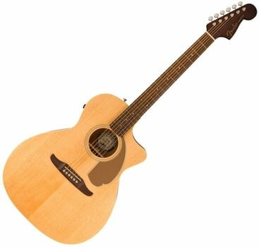 electro-acoustic guitar Fender Newporter Player Natural - 1