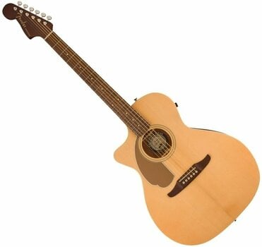 electro-acoustic guitar Fender Newporter Player LH Natural - 1