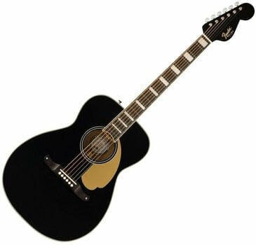 Guitare acoustique-électrique Fender Malibu Vintage Black - 1