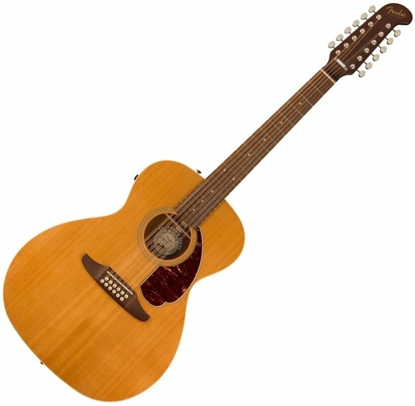 12-string Acoustic-electric Guitar Fender Villager 12-String Aged Natural
