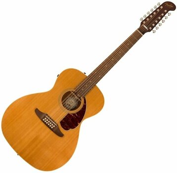 12-string Acoustic-electric Guitar Fender Villager 12-String Aged Natural - 1