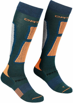 Ski Socks Ortovox Ski Rock'N'Wool Long Socks M Pacific Green 45-47 Ski Socks - 1