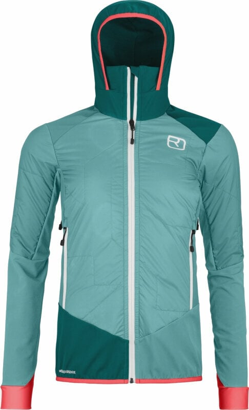 Giacca outdoor Ortovox Swisswool Col Becchei Hybrid Jacket W Ice Waterfall M Giacca outdoor