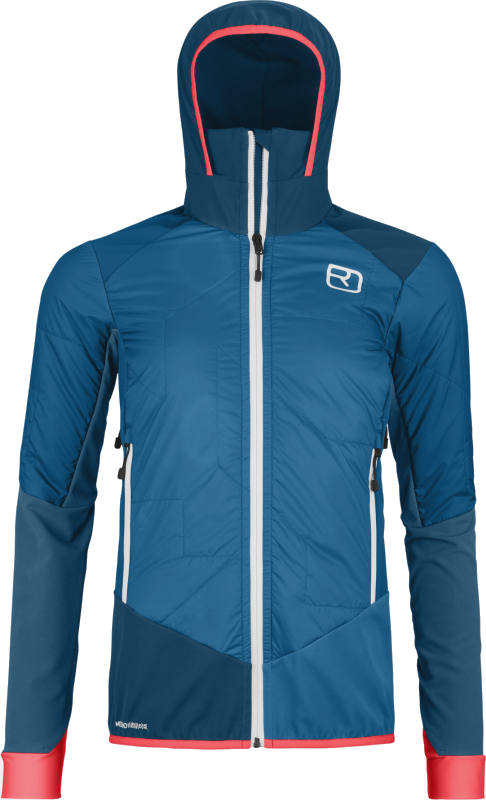 Outdorová bunda Ortovox Swisswool Col Becchei Hybrid Jacket W Mountain Blue S Outdorová bunda