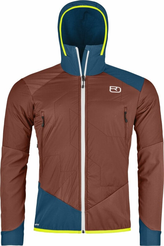 Jachetă Ortovox Swisswool Col Becchei Hybrid Jacket M Clay Orange L Jachetă