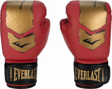 Boxing and MMA gloves Everlast Kids Prospect 2 Gloves Red/Gold 6 oz - 1