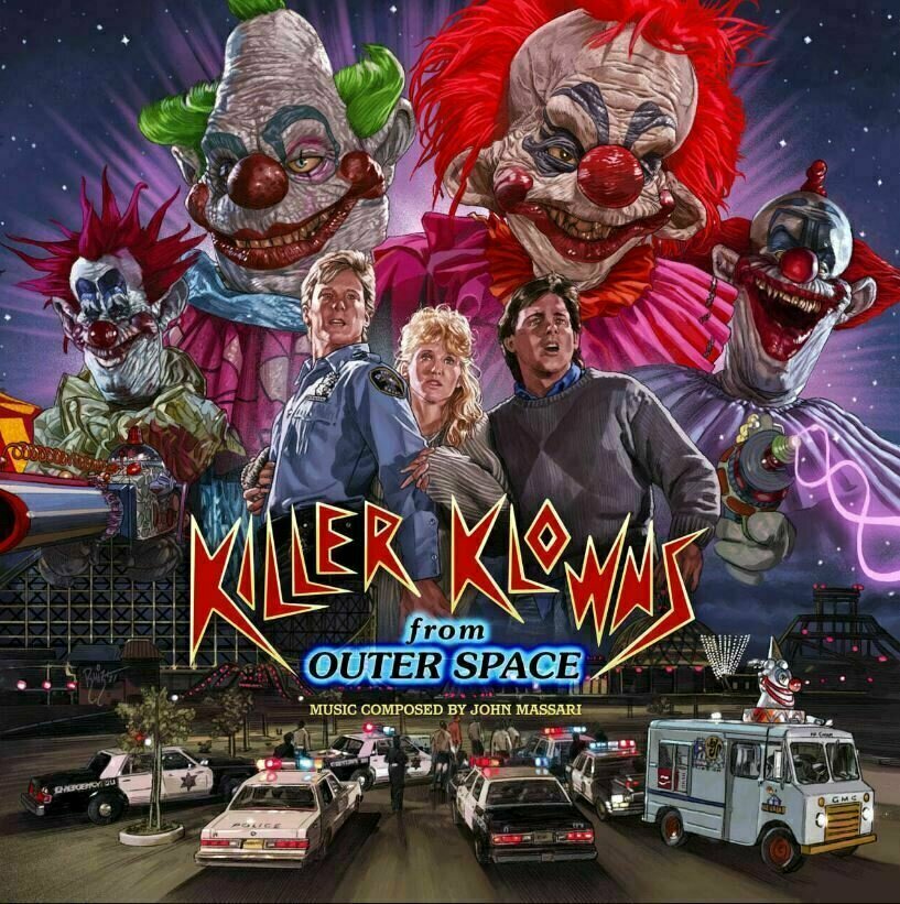 Disco de vinilo John Massari - Killer Klowns From Outer Space (140g) (Deluxe Edition) (Klownzilla Coloured) (2 LP)