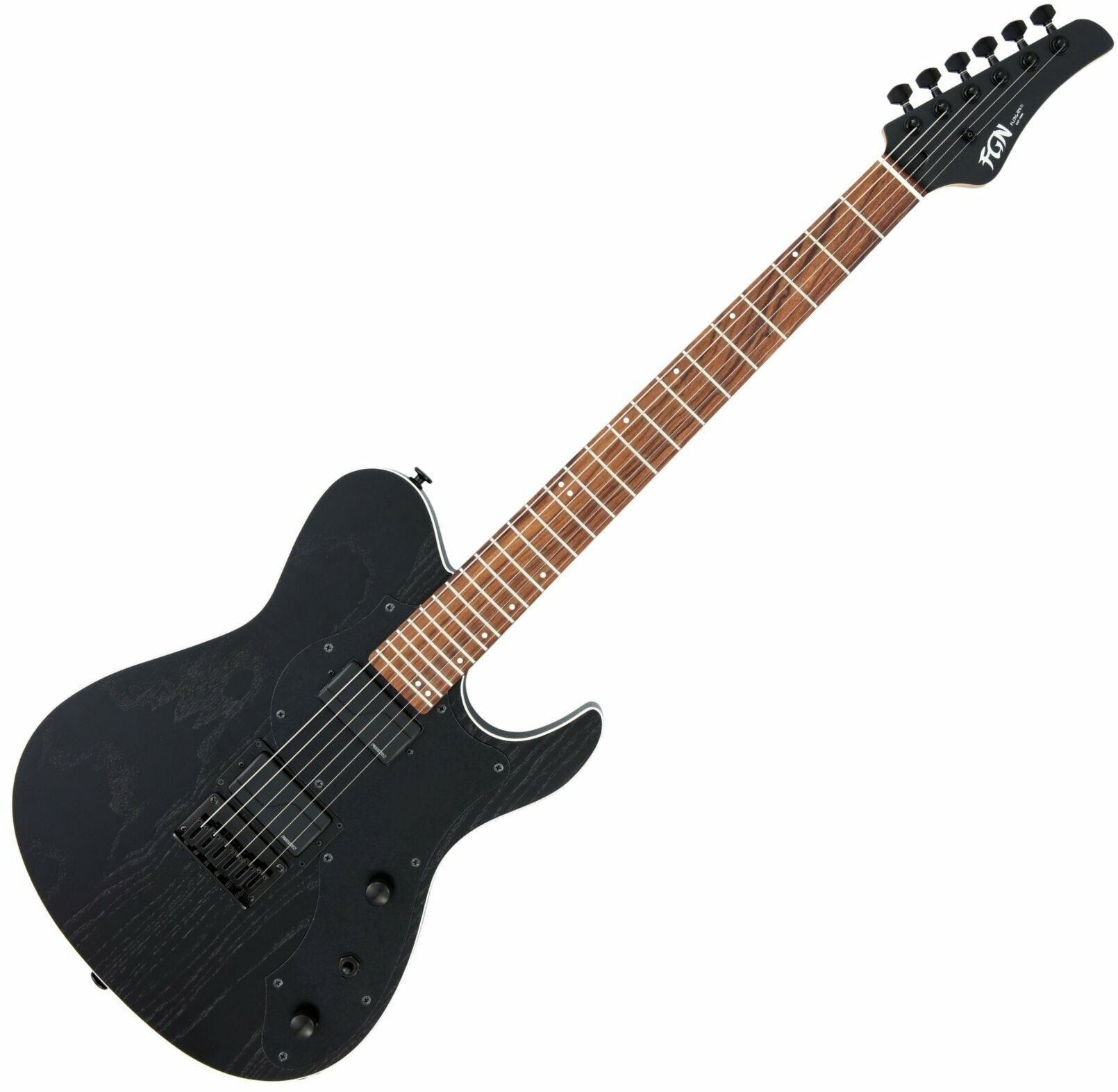 Electric guitar FGN J-Standard Iliad Open Pore Black