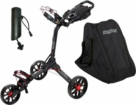 Manuálny golfový vozík BagBoy Nitron SET Black/Red Manuálny golfový vozík - 1