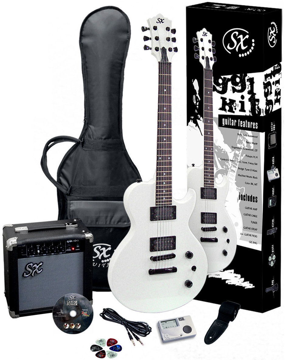 Elektrická gitara SX GG1K White