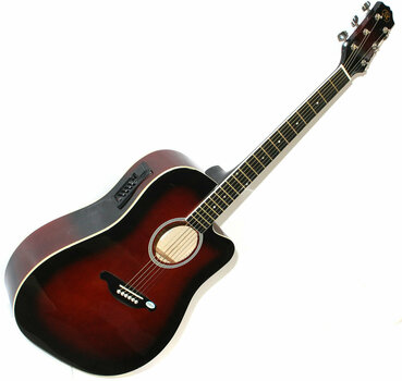 electro-acoustic guitar SX DG 25 CE VS - 1