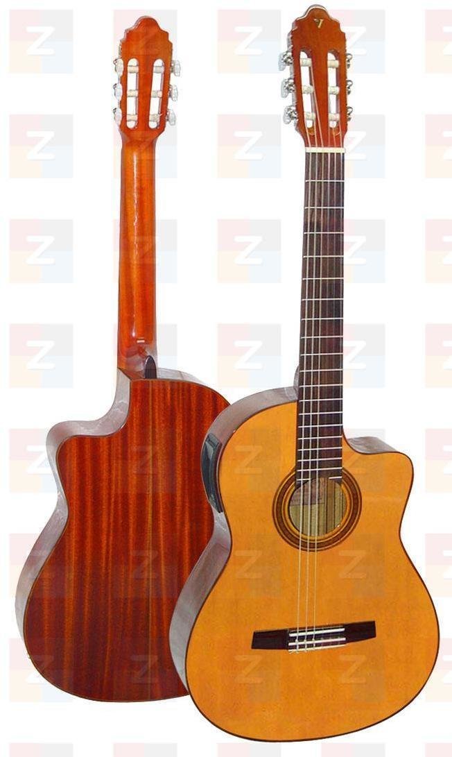 Klassisk gitarr med förförstärkare Valencia CG 30 CE