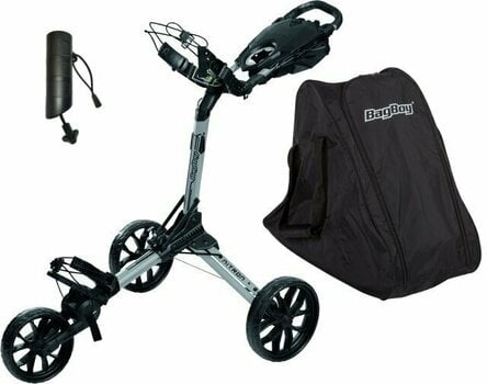 Manuální golfové vozíky BagBoy Nitron SET Silver/Black Manuální golfové vozíky - 1