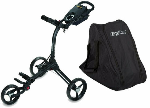 Ručna kolica za golf BagBoy Compact C3 SET Black/Black Ručna kolica za golf - 1
