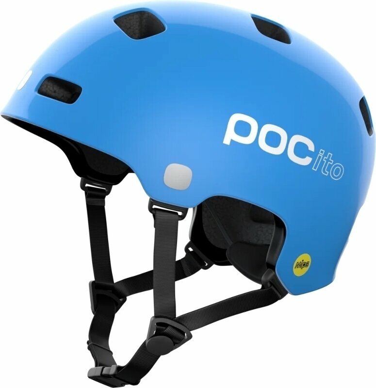 Cască bicicletă copii POC POCito Crane MIPS Fluorescent Blue 51-54 Cască bicicletă copii