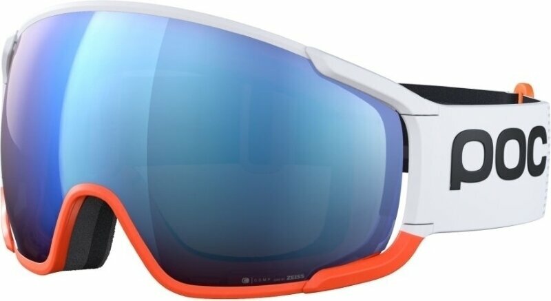 Óculos de esqui POC Zonula Race Hydrogen White/Zink Orange/Partly Sunny Blue Óculos de esqui