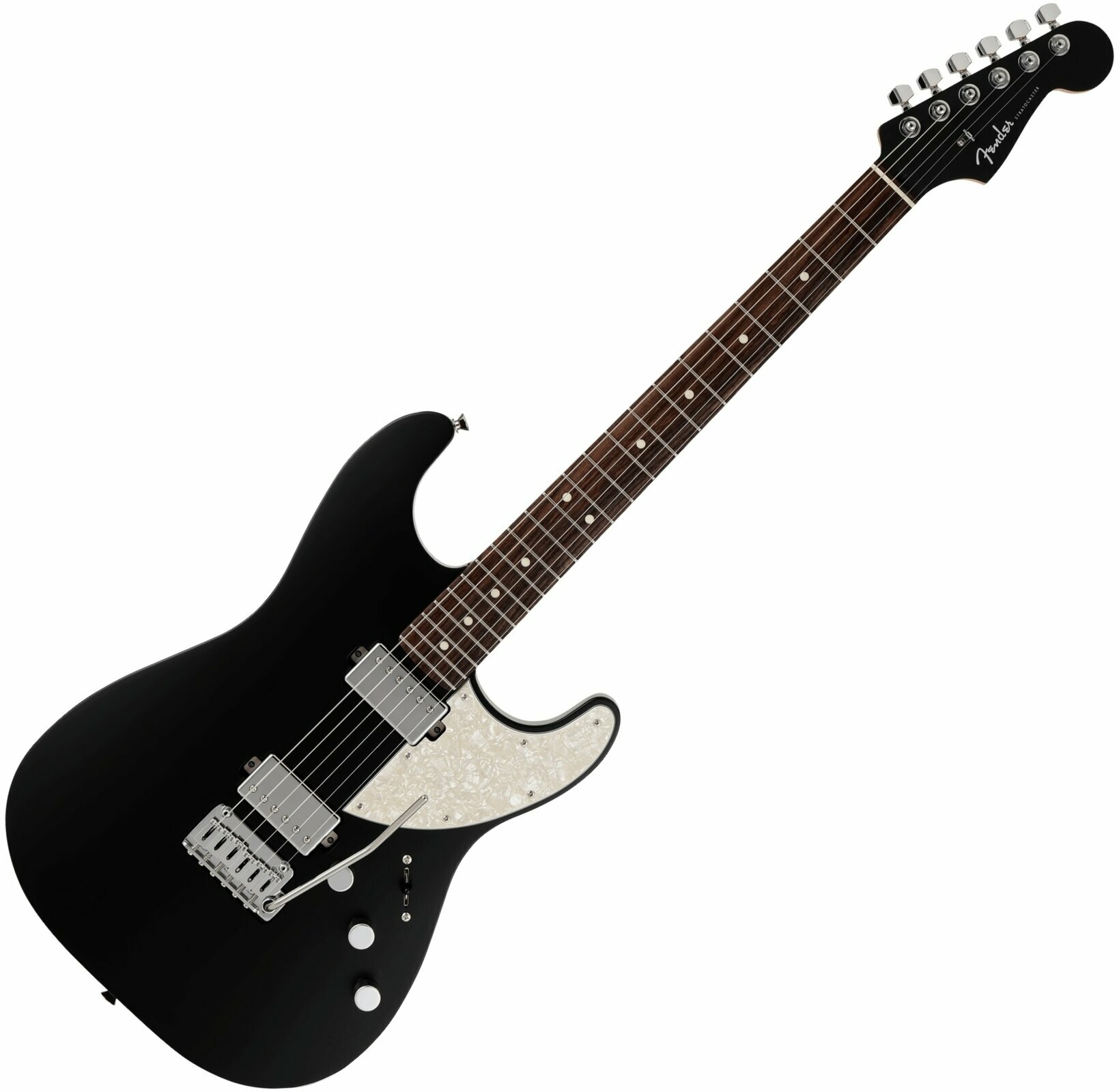 Electric guitar Fender MIJ Elemental Stratocaster Stone Black
