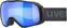 Óculos de esqui UVEX Xcitd Black Mat Mirror Blue/CV Green Óculos de esqui