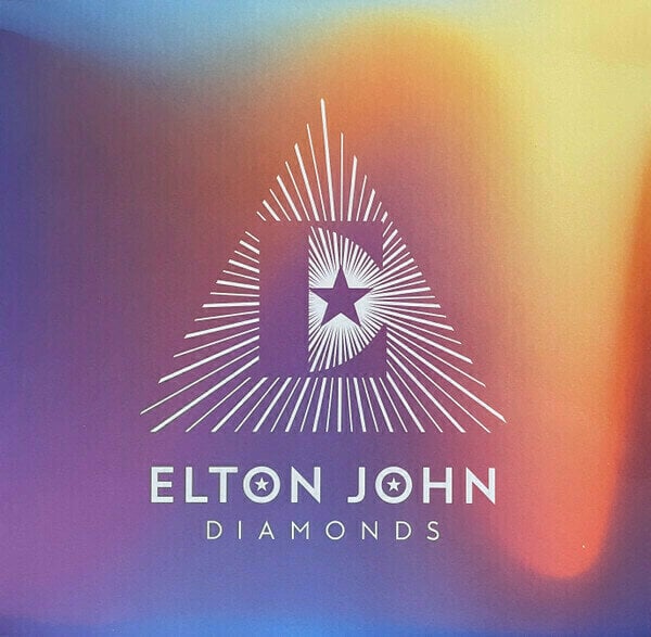 Disco in vinile Elton John - Diamonds (180g) (Creamy White and Purple Coloured) (Pyramid Edition) (LP)