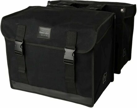 Cykeltaske Fastrider Canvas Dobbelt cykelrejsetaske Black 65 L - 1