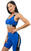 Fitness fehérnemű Nebbia Medium-Support Criss Cross Sports Bra Iconic Blue M Fitness fehérnemű