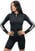Fitness póló Nebbia Long Sleeve Zipper Top Winner Black S Fitness póló