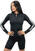 Fitness koszulka Nebbia Long Sleeve Zipper Top Winner Black L Fitness koszulka