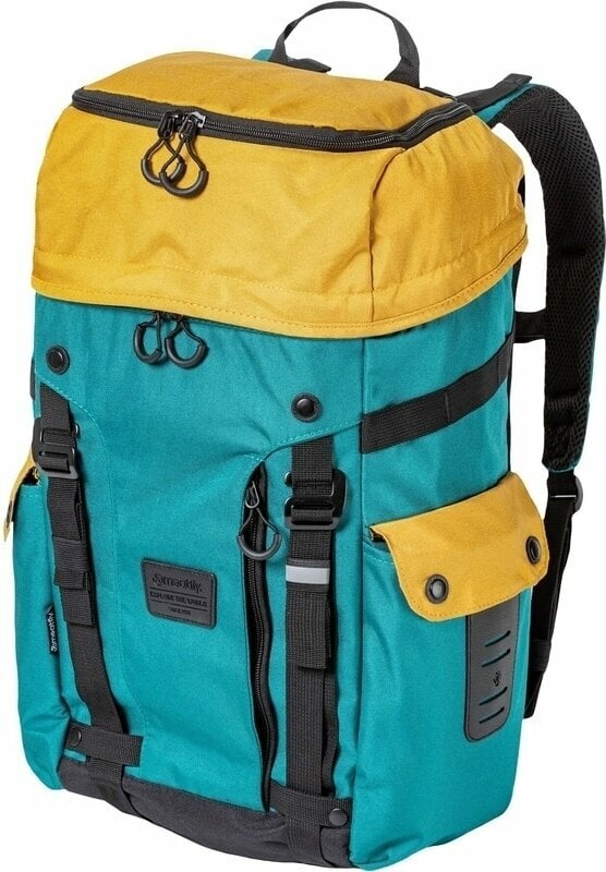 Lifestyle Backpack / Bag Meatfly Scintilla Backpack Camel/Dark Jade 26 L Backpack